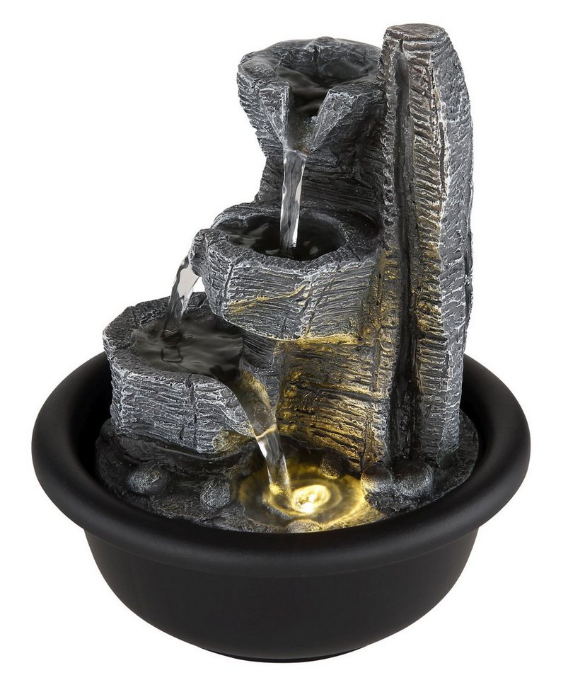 GLOBO LIGHTING Tischleuchte Zimmerbrunnen mit Beleuchtung und Wasser Tischbrunnen Kaskaden GLOBO LIGHTING Tischleuchte Zimmerbrunnen mit Beleuchtung und Wasser Tischbrunnen Kaskaden von GLOBO LIGHTING