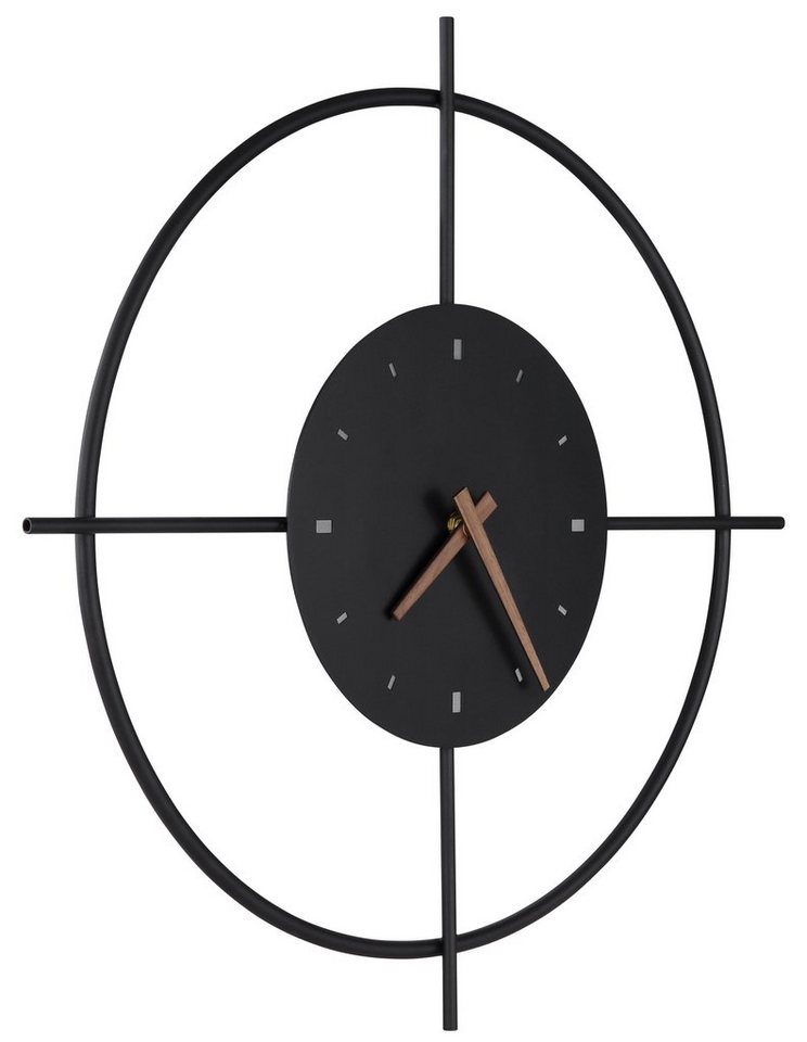 GLOBO LIGHTING Uhr GLOBO Lighting Wanduhr SUSSY D 50 cm schwarz von GLOBO LIGHTING