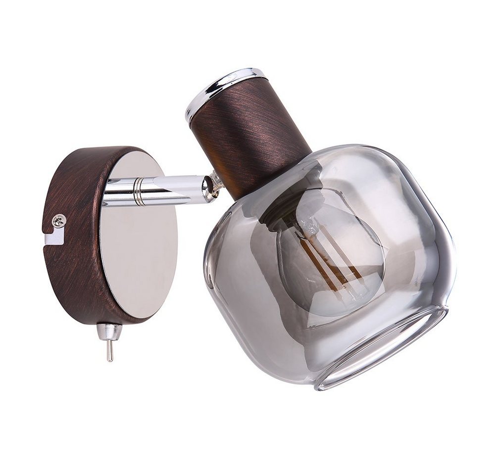 GLOBO LIGHTING Wandleuchte, Leuchtmittel nicht inklusive, Wand Lampe Leuchte Beleuchtung Metall Bronze Chrom Glas Spot Beweglich GLOBO LIGHTING Wandleuchte, Leuchtmittel nicht inklusive, Wand Lampe Leuchte Beleuchtung Metall Bronze Chrom Glas Spot Beweglich von GLOBO LIGHTING