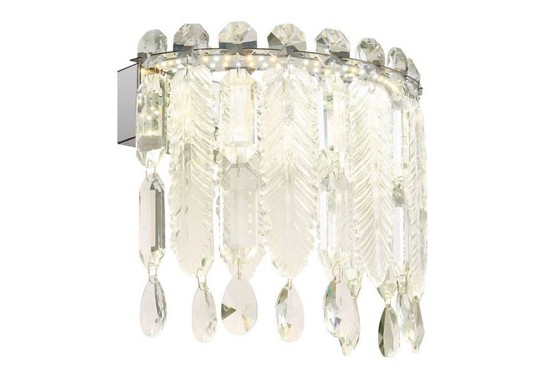 GLOBO LIGHTING Wandleuchte Wandlampe Innen LED Touch Dimmer Wohnzimmer Kristall Wandleuchte Glas von GLOBO LIGHTING