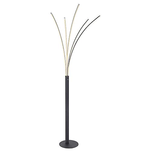 GLOBO Bizzy LED Stehleuchte schwarz matt mit Touchdimmer 56x60x187cm von GLOBO