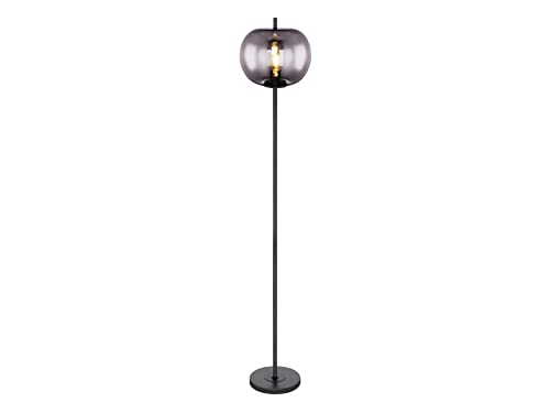 Globo Blacky Stehleuchte schwarz, rauch E27 mit Schalter 30x160cm von GLOBO LIGHTING