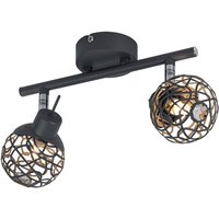 Globo Lighting - Deckenleuchte 2-flammig Aluminium Deckenlampe Esszimmer Design grau Alugeflecht Kristalldesign, bewegliche Spots, 2x G9 33W 350lm, Globo Lighting - Deckenleuchte 2-flammig Aluminium Deckenlampe Esszimmer Design grau Alugeflecht Kristalldesign, bewegliche Spots, 2x G9 33W 350lm, von GLOBO LIGHTING