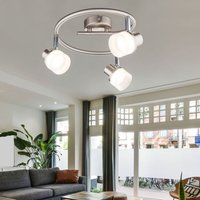 Globo Lighting - Deckenleuchte Spotleuchte Wohnzimmerlampe led Strahler Deckenlampe verstellbar, Chrom Acryl, Spots schwenkbar, 3x 3,5W 190lm Globo Lighting - Deckenleuchte Spotleuchte Wohnzimmerlampe led Strahler Deckenlampe verstellbar, Chrom Acryl, Spots schwenkbar, 3x 3,5W 190lm von GLOBO LIGHTING