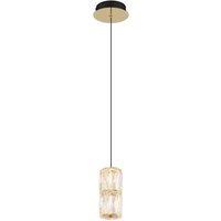 Hängeleuchte Kristalllampe Pendelleuchte led gold antik Metall klar Esszimmer von GLOBO LIGHTING