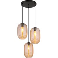 Globo Lighting - Pendelleuchte Hängelampe Deckenleuchte Esszimmerlampe Amber Metall 3-Flammig Globo Lighting - Pendelleuchte Hängelampe Deckenleuchte Esszimmerlampe Amber Metall 3-Flammig von GLOBO LIGHTING