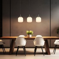 Globo Lighting - Pendelleuchte Hängelampe Deckenleuchte Esszimmerlampe Metall Glas 3-Flammig von GLOBO LIGHTING