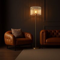 Globo Lighting - Stehleuchte Standlampe Wohnzimmerlampe Schlafzimmerleuchte Esszimmerlampe Beistellleuchte, Metall Glasstäbe Gold, led 7W 630Lm Globo Lighting - Stehleuchte Standlampe Wohnzimmerlampe Schlafzimmerleuchte Esszimmerlampe Beistellleuchte, Metall Glasstäbe Gold, led 7W 630Lm von GLOBO LIGHTING
