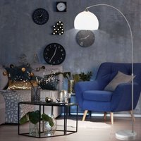 Led Bogen Stehlampe höhenverstellbar Bogenleuchte weiß Wohnzimmerlampe Sockel aus Marmor Standleuchte, 1x E27 11 Watt led warmweiß, Wohnzimmer Led Bogen Stehlampe höhenverstellbar Bogenleuchte weiß Wohnzimmerlampe Sockel aus Marmor Standleuchte, 1x E27 11 Watt led warmweiß, Wohnzimmer von GLOBO LIGHTING