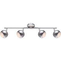 Globo Lighting - led Decken Spot Lampe Wohn Ess Zimmer Balken Leuchte Chrom Strahler verstellbar Globo Lighting - led Decken Spot Lampe Wohn Ess Zimmer Balken Leuchte Chrom Strahler verstellbar von GLOBO LIGHTING