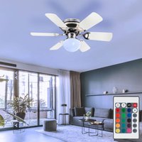 Led Deckenventilator dimmbar mit Fernbedienung Wohnzimmerlampe Vor-Rücklauf Schlafzimmerlampe, 3 Stufen, wendbare Flügel rgb Farbwechsel, 4,8W 470lm Led Deckenventilator dimmbar mit Fernbedienung Wohnzimmerlampe Vor-Rücklauf Schlafzimmerlampe, 3 Stufen, wendbare Flügel rgb Farbwechsel, 4,8W 470lm von GLOBO LIGHTING