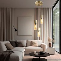 Led Pendelleuchte 3 flammig Decken Hängelampe Metall Glas Pendellampe Hängeleuchte, Metall Messing Glas amberfarben, 3x 7W 3x 806lm warmweiß, DxH 30 Led Pendelleuchte 3 flammig Decken Hängelampe Metall Glas Pendellampe Hängeleuchte, Metall Messing Glas amberfarben, 3x 7W 3x 806lm warmweiß, DxH 30 von GLOBO LIGHTING