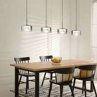 Hängelampe Pendelleuchte Esstischlampe LED Wohnzimmerlampe Glas rauch H 150 cm von GLOBO LIGHTING