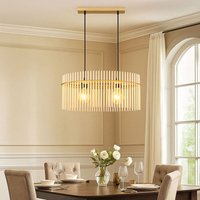 Hängeleuchte Pendellampe Wohnzimmerlampe Glasstäbe opal 2 flammig Esszimmerleuchte, Metall, 2x led 7W 806Lm warmweiß, LxBxH 60x23x140 cm Hängeleuchte Pendellampe Wohnzimmerlampe Glasstäbe opal 2 flammig Esszimmerleuchte, Metall, 2x led 7W 806Lm warmweiß, LxBxH 60x23x140 cm von GLOBO LIGHTING