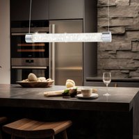 Kunstvolle 24W led Pendel Hänge Lampe Dimmbar Chrom Acryl alivio von GLOBO LIGHTING