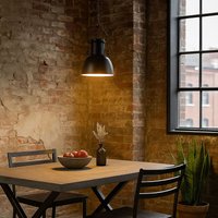 LED Hängelampe Industrial Design Wohnzimmerleuchte Küchenlampe Pendelleuchte Deckenleuchte, Metall schwarz, 1x E27 10,5W LED warmweiß, H 120 cm, LED Hängelampe Industrial Design Wohnzimmerleuchte Küchenlampe Pendelleuchte Deckenleuchte, Metall schwarz, 1x E27 10,5W LED warmweiß, H 120 cm, von GLOBO LIGHTING