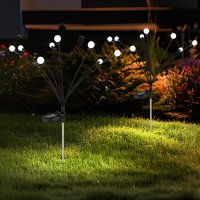 LED Solarlampe Außenleuchte Gartendeko Erdspieß Solarleuchte 8 flammig Terrassenlampe beweglich, schwarz opal, warmweiß, LxH 20 x 70 cm, 2er Set LED Solarlampe Außenleuchte Gartendeko Erdspieß Solarleuchte 8 flammig Terrassenlampe beweglich, schwarz opal, warmweiß, LxH 20 x 70 cm, 2er Set von GLOBO LIGHTING