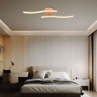 Globo Lighting - led Deckenleuchte Wohnzimmerlampe 2 flammig Deckenlampe opal, modern, Acryl Metall pfirsich, led 12W 920Lm 3000K, LxBxH 51,5x10x7,2 Globo Lighting - led Deckenleuchte Wohnzimmerlampe 2 flammig Deckenlampe opal, modern, Acryl Metall pfirsich, led 12W 920Lm 3000K, LxBxH 51,5x10x7,2 von GLOBO LIGHTING