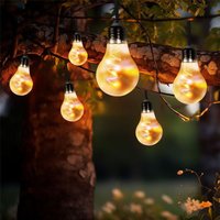 Led Solarleuchte Lichterkette Filament Glühbirnen Außen Leuchtkette Solarlampe, Erdspieß 2 Modi, 20x led warmweiß, l 380 cm Led Solarleuchte Lichterkette Filament Glühbirnen Außen Leuchtkette Solarlampe, Erdspieß 2 Modi, 20x led warmweiß, l 380 cm von GLOBO LIGHTING