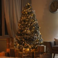 Lichterkette Weihnachtsdeko Lichtdraht Leuchtkette Dekolicht, Kunststoff Metall silber, Batterie, 20x LED 3000K warmweiß, L 220 cm, 5er Set von GLOBO LIGHTING