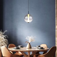 Globo Lighting - Pendelleuchte Hängelampe Esstischleuchte led Wohnzimmerlampe Glas rauch h 120 cm von GLOBO LIGHTING