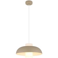 Pendelleuchte Hängelampe sandfarben Esstischlampe Küchenleuchte, Glas opal, 1x E27, DxH 38 x 120 cm von GLOBO LIGHTING