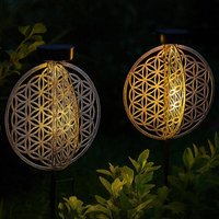 Solar Kugel Antik Gartenlampe Solar orientalisch Solarleuchte Garten silber, Lichteffekt Muster Lebensblume, 1x led warmweiß, DxH 30 x 41 cm, 2er Set Solar Kugel Antik Gartenlampe Solar orientalisch Solarleuchte Garten silber, Lichteffekt Muster Lebensblume, 1x led warmweiß, DxH 30 x 41 cm, 2er Set von GLOBO LIGHTING