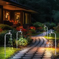 Solar Wasserhahn Deko Garten Wasserhahn mit Licht Außen Solar Gartenstecker für Außen, Metall silber, 60x led warmweiß, LxBxH 13x4,5x53 cm, 4er Set Solar Wasserhahn Deko Garten Wasserhahn mit Licht Außen Solar Gartenstecker für Außen, Metall silber, 60x led warmweiß, LxBxH 13x4,5x53 cm, 4er Set von GLOBO LIGHTING