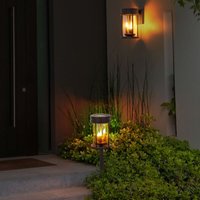 Globo Lighting - Solarfackeln für Außen flackernd Tischlaterne Solar für draußen Solar Wandleuchte Garten, 3 in 1 Laterne mit tanzender Flamme, 1x Globo Lighting - Solarfackeln für Außen flackernd Tischlaterne Solar für draußen Solar Wandleuchte Garten, 3 in 1 Laterne mit tanzender Flamme, 1x von GLOBO LIGHTING