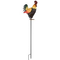 Globo Lighting - Solarleuchte Hahn Gartendeko Solar Tierfigur Hahn Erdspieß Solarlampe, Metall, led warmweiß, LxBxH 28,5x13x100 cm Globo Lighting - Solarleuchte Hahn Gartendeko Solar Tierfigur Hahn Erdspieß Solarlampe, Metall, led warmweiß, LxBxH 28,5x13x100 cm von GLOBO LIGHTING