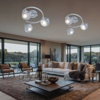 Globo Lighting - Spotleuchte Deckenlampe Deckenleuchte Wohnzimmerlampe Küche, 3 flammig Spots beweglich, Metall grau antik, 3x GU10 led 5 Watt 340 Globo Lighting - Spotleuchte Deckenlampe Deckenleuchte Wohnzimmerlampe Küche, 3 flammig Spots beweglich, Metall grau antik, 3x GU10 led 5 Watt 340 von GLOBO LIGHTING