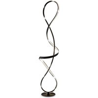 Stehlampe led Stehleuchte Wohnzimmerlampe Kristalle Designlampe, schwarz matt, 36W 1810lm neutralweiß, BxH 20 x 132,5 cm von GLOBO LIGHTING