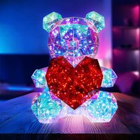 Globo Lighting - Tischlampe Dekolampe Tischleuchte Kinderzimmerlampe Wohnzimmerleuchte Kristalloptik Bär, Kunststoff klar rot, led 0,03W 8000K Globo Lighting - Tischlampe Dekolampe Tischleuchte Kinderzimmerlampe Wohnzimmerleuchte Kristalloptik Bär, Kunststoff klar rot, led 0,03W 8000K von GLOBO LIGHTING