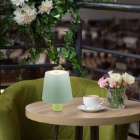 Globo Lighting - Tischlampe Flaschenleuchte led Dekolampe Tischleuchte Gartenleuchte Außenlampe Terrassenlampe, blassgrün, 3W 130lm warmweiß, DxH von GLOBO LIGHTING
