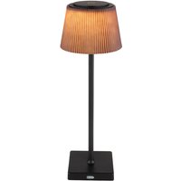 Tischleuchte Außen Tischlampe schwarz braun led Touchdimmer Akku dimmbar Gartenleuchte usb, warmweiß-kaltweiß, DxH 13x38 cm von GLOBO LIGHTING