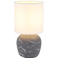 Globo Lighting - Tischleuchte Nachttischleuchte Tischlampe Keramik grau weiß Textil h 31,5 cm Globo Lighting - Tischleuchte Nachttischleuchte Tischlampe Keramik grau weiß Textil h 31,5 cm von GLOBO LIGHTING