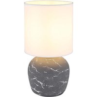 Globo Lighting - Tischleuchte Nachttischleuchte Tischlampe Keramik grau weiß Textil h 31,5 cm Globo Lighting - Tischleuchte Nachttischleuchte Tischlampe Keramik grau weiß Textil h 31,5 cm von GLOBO LIGHTING