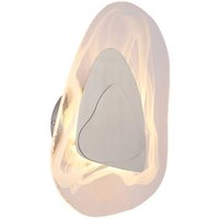 Globo Lighting - Wandlampe Wandleuchte Schlafzimmerlampe silber Wolken Design Glas led h 31,5cm von GLOBO LIGHTING