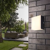 Wandlampe Wohnzimmerleuchte Wandleuchte Flurlampe LED Touchdimmer schwarz B 10cm von GLOBO LIGHTING