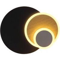 Wandleuchte Wandlampe Flurleuchte schwarz matt Holzoptik LED L 30 cm von GLOBO LIGHTING