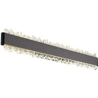 Wandleuchte Wandlampe LED Wohnzimmerlampe schwarz matt Acrylkristalle B 48 cm von GLOBO LIGHTING