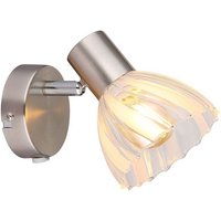Wandleuchte Wandlampe Schlafzimmerleuchte silber 1 flammig Spot schwenkbar von GLOBO LIGHTING