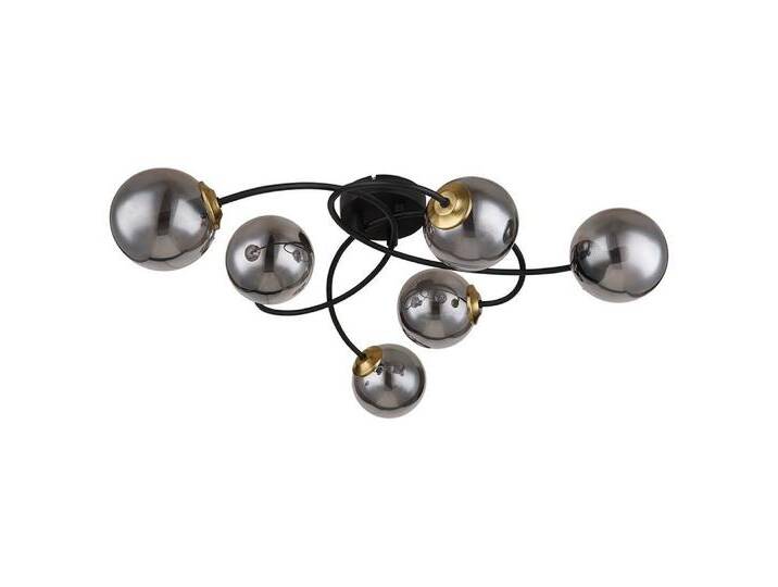 GLOBO LIGHTING Deckenleuchte, Leuchtmittel nicht inklusive, Deckenleuchte 6 Flammig Deckenlampe rauch Glas Kugeln, schwarz GLOBO LIGHTING Deckenleuchte, Leuchtmittel nicht inklusive, Deckenleuchte 6 Flammig Deckenlampe rauch Glas Kugeln, schwarz von GLOBO-Lighting