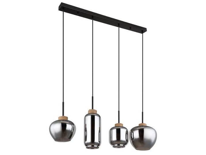 GLOBO LIGHTING Hängeleuchte, Leuchtmittel nicht inklusive, Pendelleuchte Hängeleuchte Wohnzimmerlampe 4-Flammig Rauchglas, grau GLOBO LIGHTING Hängeleuchte, Leuchtmittel nicht inklusive, Pendelleuchte Hängeleuchte Wohnzimmerlampe 4-Flammig Rauchglas, grau von GLOBO-Lighting
