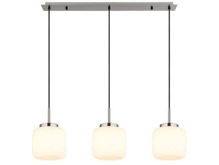 GLOBO LIGHTING Hängeleuchte KLADORA, ohne Leuchtmittel, Hängelampe Esszimmer-Leuchte Esstischleuchte Wohnzimmer, silberfarben von GLOBO-Lighting