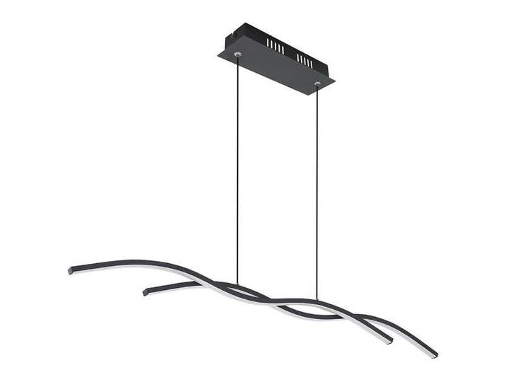 GLOBO LIGHTING LED Pendelleuchte, LED-Leuchtmittel fest verbaut, Warmweiß, Wohnzimmerlampe Deckenleuchte hängend Pendelleuchte LED Esstisch, schwarz von GLOBO-Lighting