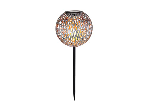 GLOBO LIGHTING LED Solarleuchte Metall Kugel Ø 18cm silbergrau mit Erdspieß GLOBO LIGHTING LED Solarleuchte Metall Kugel Ø 18cm silbergrau mit Erdspieß von GLOBO