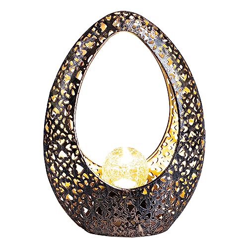 GLOBO Lighting Solarleuchte Metall Bronzefarben, Höhe 27,5cm von GLOBO