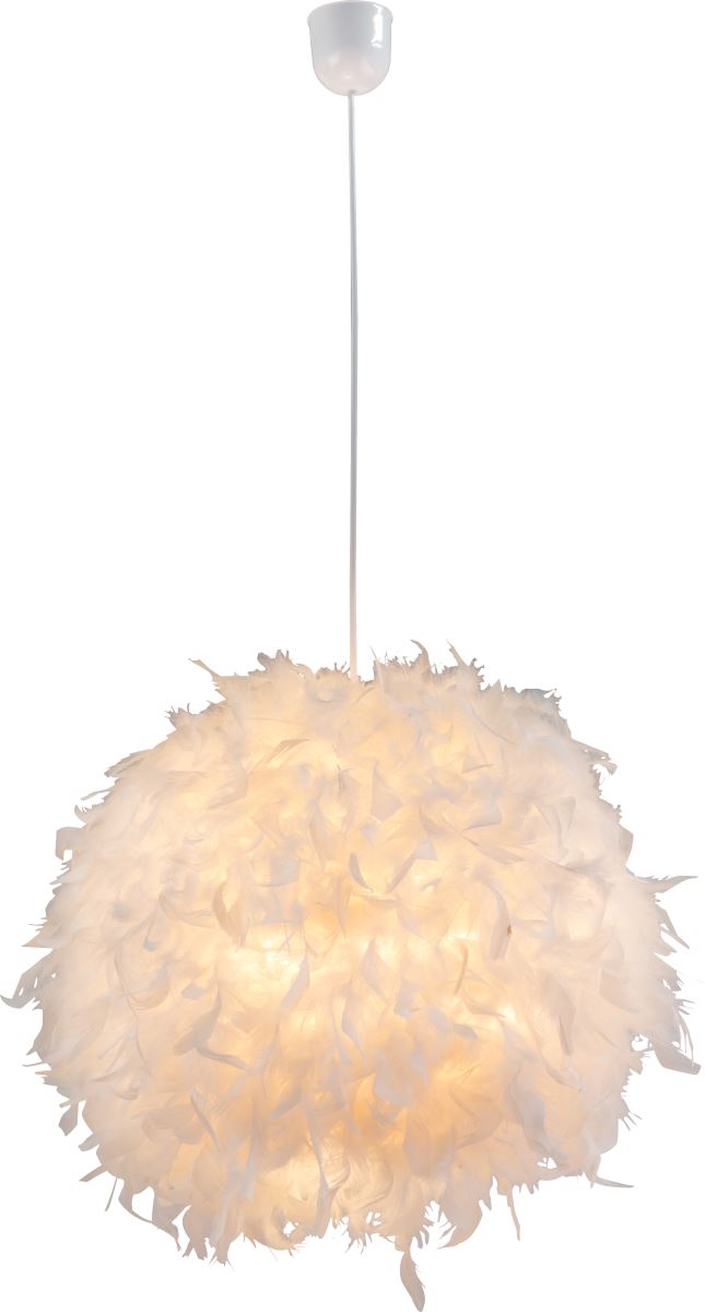 Globo Katunga Hängeleuchte weiß E27 dimmbar 45x120cm von GLOBO Lighting