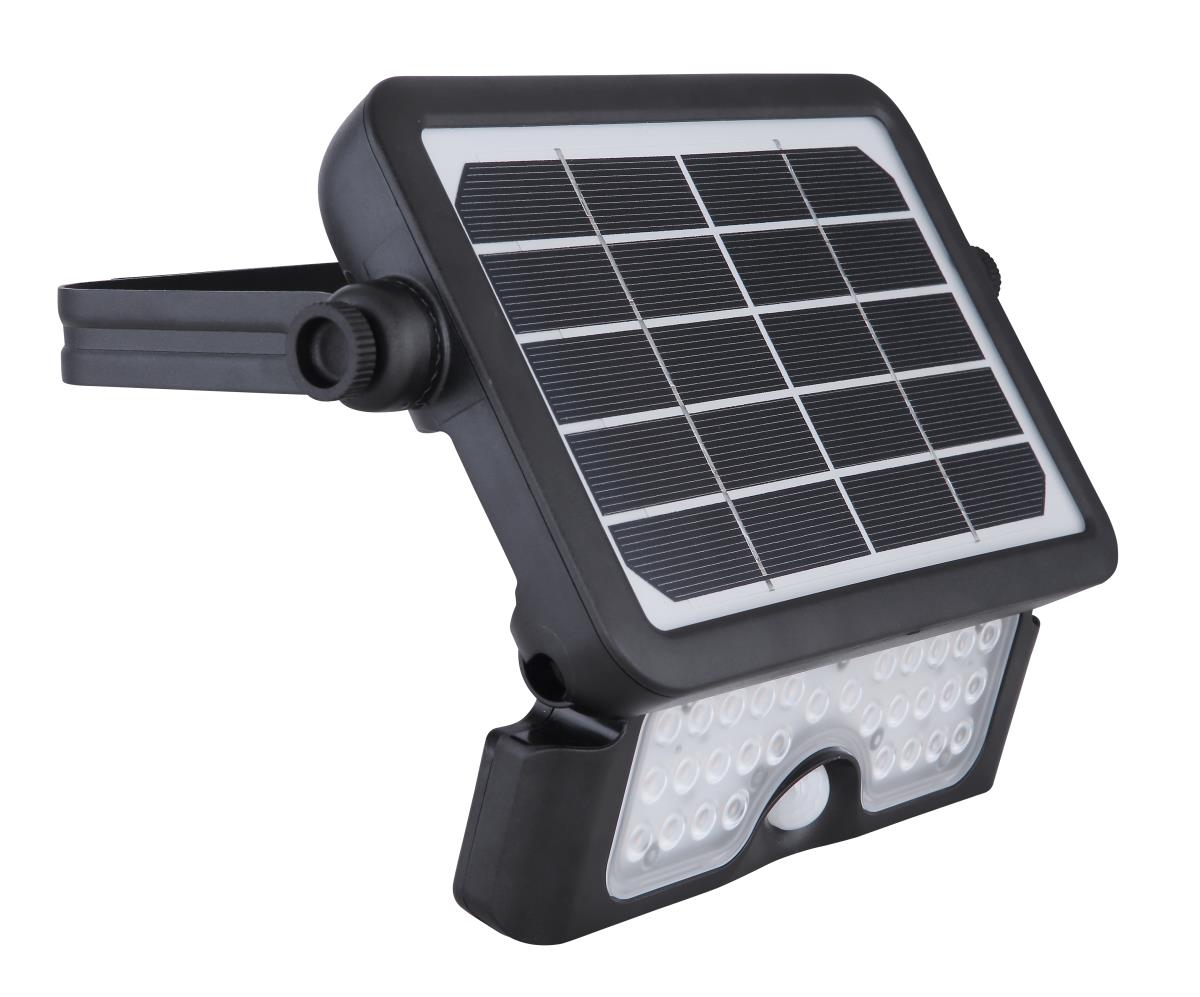 Solar LED Fluter schwarz Kunststoff 500lm 3000K m. Bewegungsmelder von Globo von GLOBO Lighting